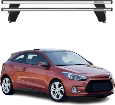 Produktbild von Menabo Dachträger Grundtäger für Hyundai i20 Coupé 2015-2020 75kg Alu Silber 2x