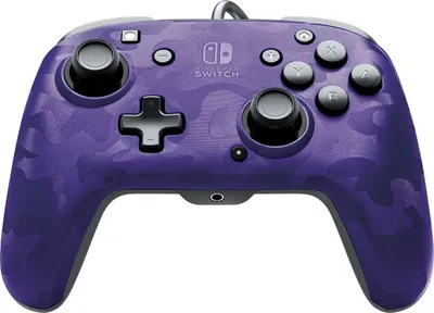 Produktbild von PDP Faceoff Deluxe + Audio Wired Controller Purp Camo for Switch 500-134-EU-CM05