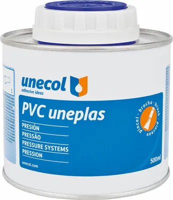 Produktbild von Kleber für PVC-Rohre Unecol Uneplas A2041 Pinsel 500 ml