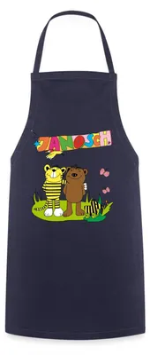 Produktbild von Spreadshirt Janosch Tiger und Bär Freundschaft Kochschürze, One size, Navy