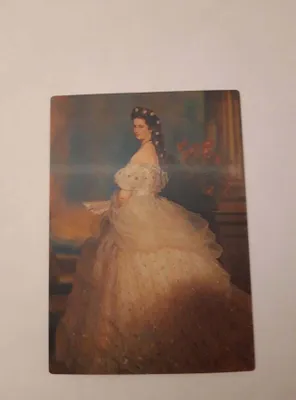 Produktbild von 3 D Ansichtskarte Gemälde, Kaiserin Elisabeth, Franz Xaver Winterhalter, Kunst Bild Postkarte Wackelkarte Hologrammkarte