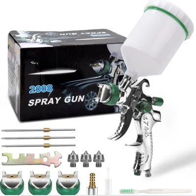 Produktbild von Famanu Aflakpistole 1,4 mm, 1,7 mm und 2,0 mm Düsen – 600 ml professionelles Spritzgerät