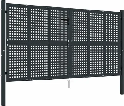 Produktbild von vidaXL Gartentor Anthrazit 300x150 cm Stahl