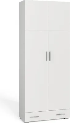 Produktbild von Aktenregal Vicco Frank Weiß 80 x 182.4 cm mit Schublade, Model 36978
