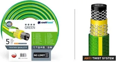 Productafbeelding van Cellfast Tuinslang Green ATS2. Afmeting: 5/8". Lengte: 50 meter