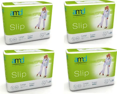 Produktbild von amd slip large super 0000, 20Stk Inkontinenzhosen Windelhose Windeln