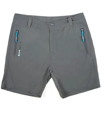Produktbild von peak mountain Funktions-Hose atmungsaktive Damen Outdoor Trekking-Shorts Grau, Größe:S