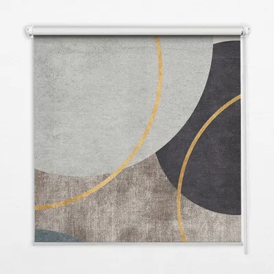 Produktbild von Seitenzug-Rollo Fensterrollo Jalousie - Thermo-Rollo Verdunkelungsrollo - 120x240 cm - Abstraktion