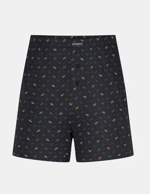 Imagen del producto de Pantalones boxer holgados, modelo Henderson, para tallas grandes, de algodón, en varios colores, talla 4XL