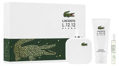 Zdjęcie produktu dla Lacoste L.12.12 Blanc Men Woda toaletowa spray 100ml Zestaw 3 szt