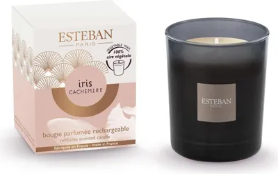 Produktbild von Esteban Duftkerze Iris Cachemire 180 g mit Schmuck
