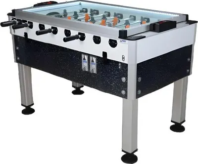 Produktbild von Professioneller Tischfußball aus Aluminium und MDF in Grau