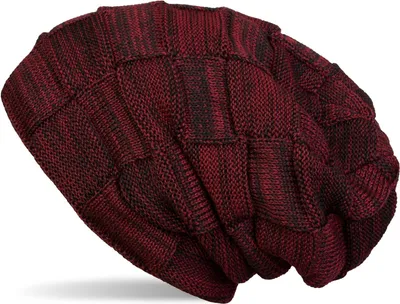 Produktbild von styleBREAKER warme Feinstrick Checked Beanie Mütze mit Flecht Muster und sehr weichem Fleece Innenfutter, Uni 04024090