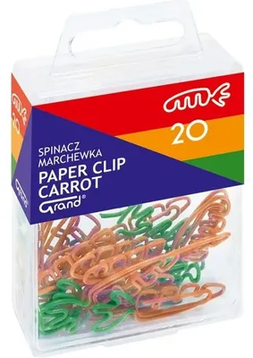 Obrázek produktu pro Spinacze do papieru Grand Marchewka T4