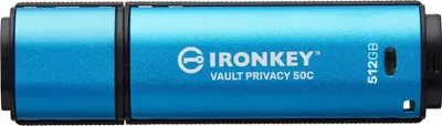 Produktbild von USB-Stick 512GB Kingston IronKey Vault Privacy 50C AES-256 retail