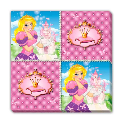 Produktbild von Prinzessin Servietten - 16 Stück