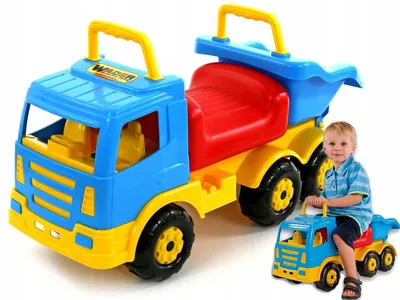 Image de Wader Camion Benne Géant 3-en-1 Jeździk Pchacz