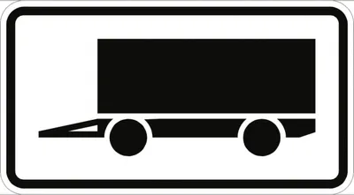 Produktbild von Verkehrsschild VZ1010-12, Kennzeichnung von Parkflächen, ... Anhänger ..., Al...