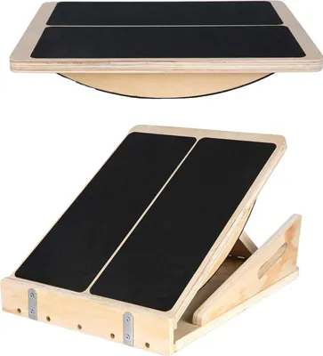 Immagine prodotto di Tavola di equilibrio, struttura antiscivolo, robusta struttura in legno, nero