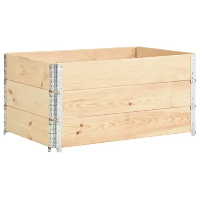 Zdjęcie produktu dla vidaXL Podwyższone łóżka 3 szt. 80x120 cm lite drewno sosnowe