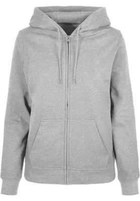 Imagen del producto de Sudadera básica con cremallera para mujer, marca "Build Your Brand"