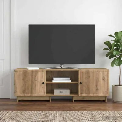 Obrázek produktu pro Maison Exclusive – Televizní skříňky, rozměry 150 x 31 x 50 cm, materiál: dřevotříska s povrchovou úpravou imitující dubové dřevo