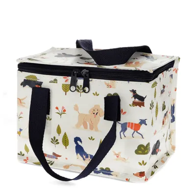 Produktbild von Isolierte Snacktasche Hunde Park Kühltasche Lunchtasche ca. 21x16x12 cm Pudel Dackel