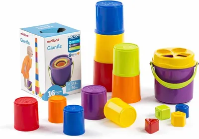 Productafbeelding van Educatief - Giantte Stapelbekers Spelset voor Kinderen - Assortiment