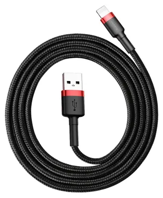 Zdjęcie produktu dla Kabel Baseus Cafule USB-A - Lightning 1,0 m 2,4A czarny
