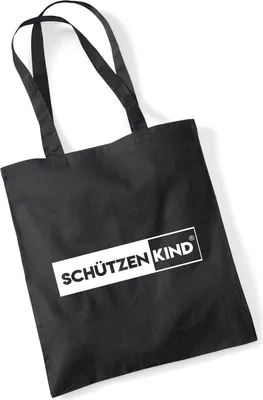 Produktbild von Huuraa Jutebeutel Schützenkind Modern 10 Liter Black Baumwolle Tasche Geschenkidee