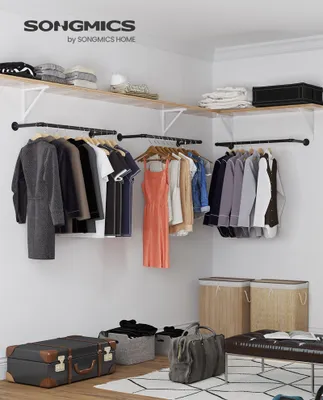 Produktbild von SONGMICS Kleiderstange (2 St) Wandmontage 92 x 30 x 7,5 cm