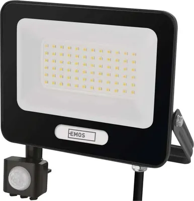 Obrázok produktu pre EMOS Čierny LED reflektor 50W s pohybovým snímačom ZS2344B