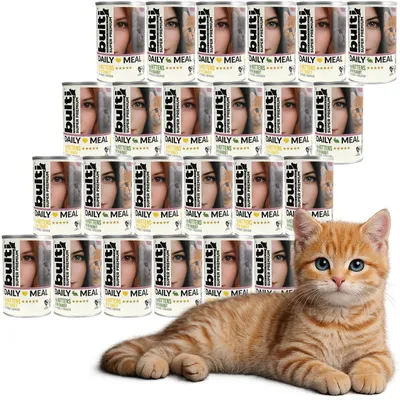 Produktbild von BULTI | Katzenfutter Geschmacksmix - Kittenfutter Set 4x400g Dose - Futter Kitten fur Katze