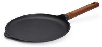Crêpepfanne Ø 26 cm, antihaft, Holzstiel, induktionsgeeignet