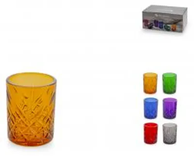 Immagine prodotto di PASABAHCE Set 6 Bicchieri Timeless Colori Assortiti Cl 6