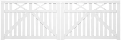 Produktbild von Plus Doppelzauntor Vinesse 300 x 98 cm weiß