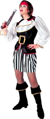 Produktbild von Piratin Kostüm komplett Gr. L - Piratenbraut