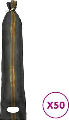 Produktbild von vidaXL Sandsäcke 50 Stk. Dunkelgrün 103x25 cm HDPE