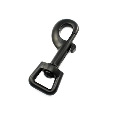 Produktbild von Karabinerhaken mit Wirbel 80 x 28mm 5/8" Zoll Gurtbreite 16mm Karabiner
