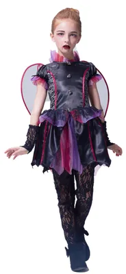 Imagen del producto de Disfraces de vampiro para niñas - Vestuario de condesa gótica, talla 7-8 años