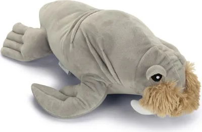 Immagine prodotto di Giocattolo per cani Beeztees in peluche senza squeaker, motivo: tricheco Aiden 34 cm