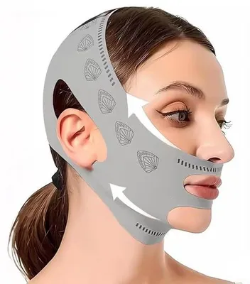 Produktbild von Gesichtsverband - Vollgesichtsverband - Grau - Druck