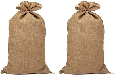 Image de Lot de deux sacs en jute naturel 55 x 2 x 95 cm