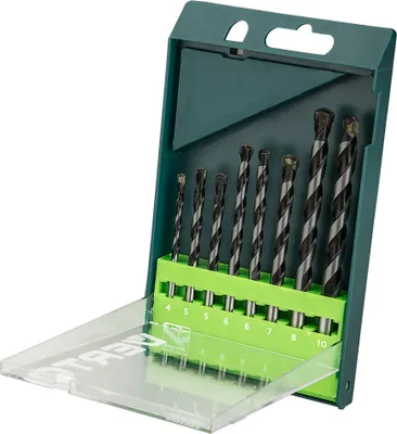 Zdjęcie produktu dla VERTO Zestaw wierteł do betonu zestaw 8 szt. - 4, 5, 5, 6, 6, 7, 8, 10 mm