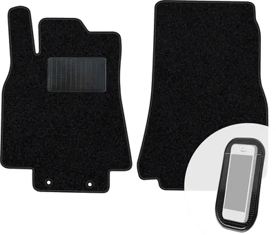 Produktbild von moto-MOLTICO Vorne Fußmatten Auto Velours Autoteppiche Schwarz Automatten Set 2-teilig passend für Mercedes-Benz B-Klasse W245 2005-2011