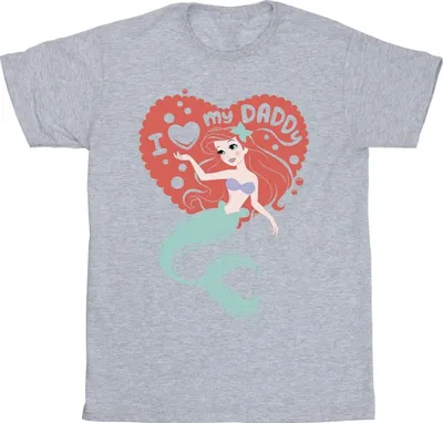 Produktbild von Disney - "The Little Mermaid Daddy" T-Shirt für Herren BI50162 (L) (Grau)