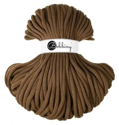 Produktbild von Bobbiny Jumbo Baumwollkordel, Nut Brown, 9 mm, , 100 m, langlebig und weich