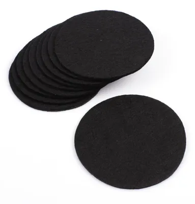 Filz-Glasuntersetzer, 10 Stück, rund, 10 cm Ø, modern