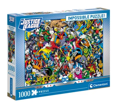 Image de Clementoni 39599 - 1000 Teile Impossible Puzzle - DC Comics, Justice League