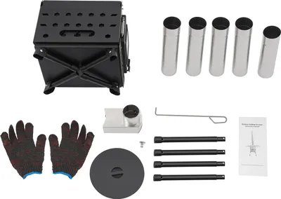 Image de Réchaud de camping, portable, conception durable, noir